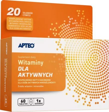 Witaminy dla aktywnych, Apteo, 60 tabletek