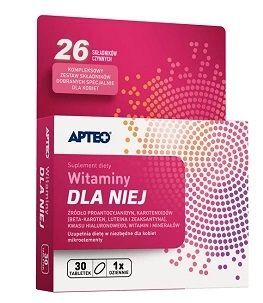 Witaminy dla Niej, Apteo, 30 tabletek