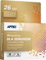 Witaminy dla seniorów z żeń-szeniem i luteiną Apteo, 30 tabletek