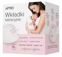 Wkładki laktacyjne Apteo, 60 sztuk