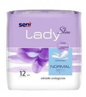 Wkładki urologiczne Seni Lady Slim Normal, chłonność 3/6, 12 sztuk