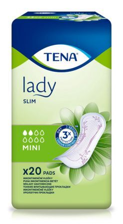 Wkłady anatomiczne Tena Lady Slim Mini, chłonność 2/8, 20 sztuk