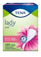 Wkłady anatomiczne Tena Lady Slim Mini Magic, chłonność 0,5/8, 34 sztuki