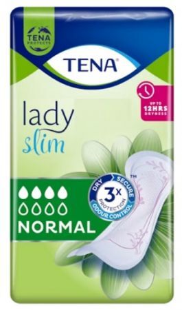 Wkłady anatomiczne Tena Lady Slim Normal, chłonność 4/8, 12 sztuk