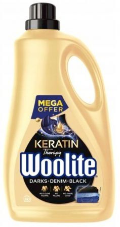 Woolite Keratin Therapy, płyn do prania ciemnych tkanin, 3,6l