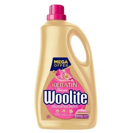 Woolite Keratin Therapy, płyn do prania delikatnych tkanin i wełny, 3,6l