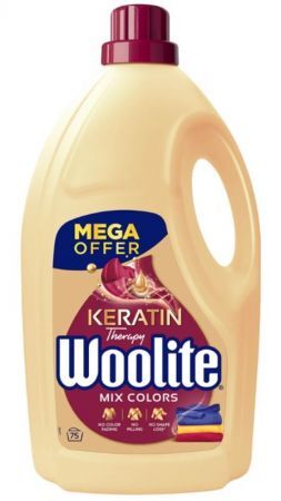 Woolite Keratin Therapy, płyn do prania kolorowych tkanin, 4,5l