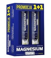 XeniVit Magnesium Forte Cytrynian, smak cytrynowy, 2x20 tabletek musujących