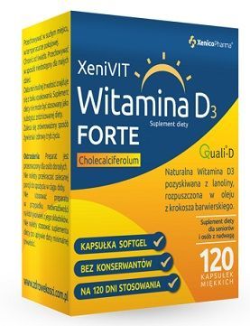 XeniVIT Witamina D3 Forte 4000 j.m., 120 kapsułek