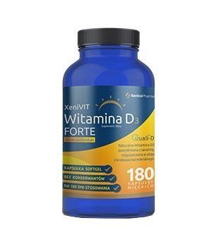 XeniVIT Witamina D3 Forte 4000 j.m., 180 kapsułek