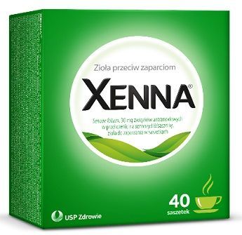 Xenna 30mg, zioła przeciw zaparciom, 40 saszetek