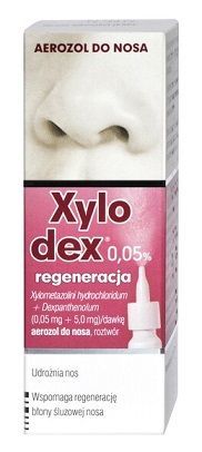 Xylodex Regeneracja 0,05% (0,05mg+5mg), aerozol do nosa, dla dzieci od 2-6 lat, 10ml