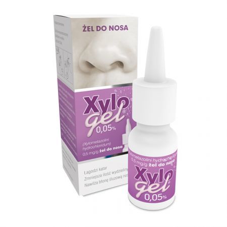 Xylogel 0,05%, żel do nosa, dla dzieci od 3 roku życia, 10g