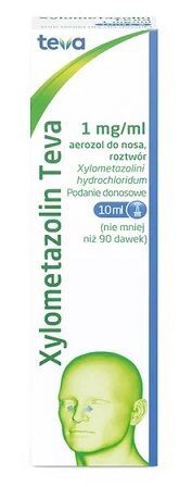Xylometazolin Teva 1mg/ml, aerozol do nosa, 10ml