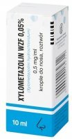 Xylometazolin WZF 0,5mg/ml, krople do nosa, 10ml