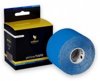 Yellow Sport, taśma do kinesiotapingu, 5cmx5m, niebieska, 1 sztuka