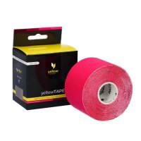 Yellow Sport, taśma do kinesiotapingu, 5cmx5m, różowa, 1 sztuka