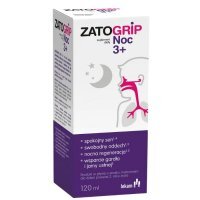 Zatogrip Noc 3+, syrop dla dzieci, smak malinowy, 120ml