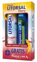Zdrovit Litorsal, smak wiśniowy, 24 tabletki musujące + magnez z witaminą B6, smak cytrynowy, 24 tabletki musujące