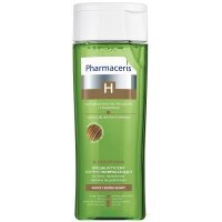 ZESTAW Pharmaceris H, H-Sebopurin, szampon normalizujący do skóry łojotokowej i skłonnej do podrażnień, 250ml + peeling, 10ml