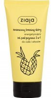 Ziaja Ananasowy Trening Skóry, energetyzujący żel pod prysznic 2w1, do ciała i włosów, 160ml