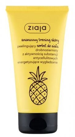 Ziaja Ananasowy Trening Skóry, peelingujący sorbet do ciała, drobnoziarnisty, energetyzujące wygładzanie, 160ml
