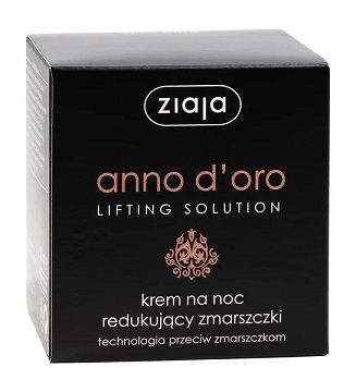 Ziaja anno d'oro, krem na noc redukujący zmarszczki, po 40 roku życia, 50ml