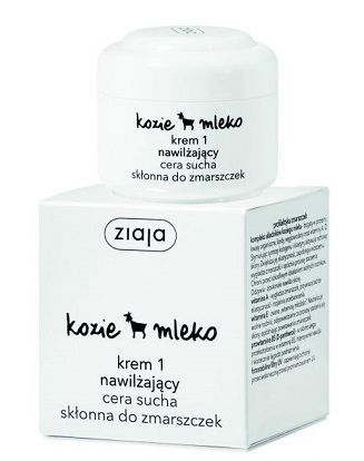 Ziaja Kozie Mleko, krem 1 nawilżający, cera sucha i skłonna do zmarszczek, 50ml