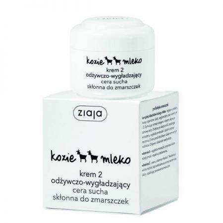 Ziaja Kozie Mleko, krem 2 odżywczo-wygładzający, cera sucha i skłonna do zmarszczek, 50ml