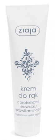 Ziaja, krem do rąk, z proteinami jedwabiu i prowitaminą B5, 100ml