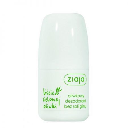 Ziaja Liście Zielonej Oliwki, dezodorant bez soli glinu, roll-on, 60ml