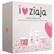 Ziaja Marshmallow, peeling, 300ml + pianka myjąca, 250ml + krem do rąk, 50ml + galaretka do kąpieli, 260ml, zestaw