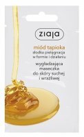 Ziaja, maseczka wygładzająca do skóry suchej i wrażliwej, miód tapioka, 7ml