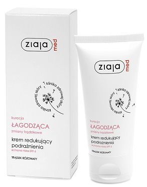 Ziaja Med Kuracja Łagodząca, krem redukujący podrażnienia, trądzik różowaty, 50ml