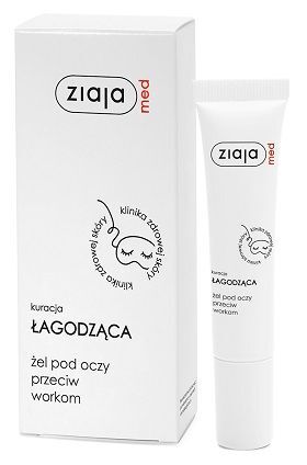 Ziaja Med Kuracja Łagodząca, żel pod oczy przeciw workom, 15ml