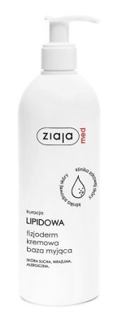 Ziaja Med Kuracja Lipidowa, fizjoderm kremowa baza myjąca, skóra sucha i alergiczna, 400ml