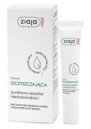Ziaja Med Kuracja Oczyszczająca, punktowy reduktor niedoskonałości, skóra trądzikowa, 15ml