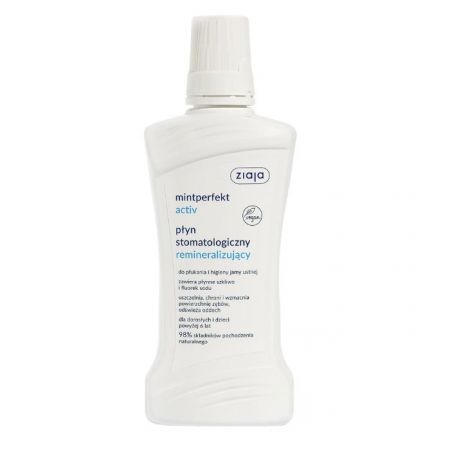 Ziaja Mintperfekt, płyn stomatologiczny remineralizujący, Activ, 500ml