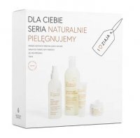 Ziaja Naturalnie Pielęgnujemy, krem do twarzy, 50ml + serum, 30ml + tonik do twarzy, 200ml + żel pod prysznic, 400ml, zestaw