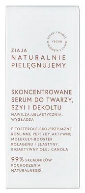 Ziaja Naturalnie Pielęgnujemy, skoncentrowane serum do twarzy, szyi i dekoltu, 30ml