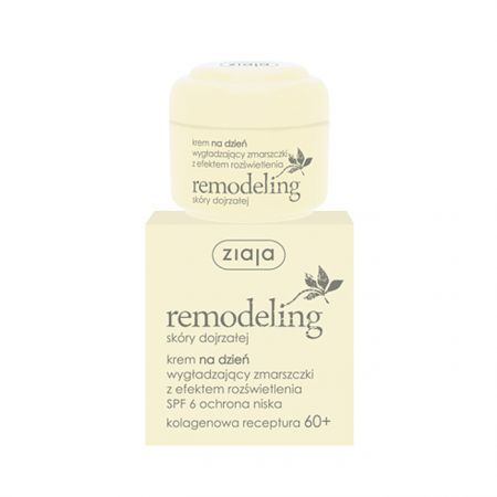 Ziaja Remodeling 60+, krem na dzień wygładzający zmarszczki, 50ml