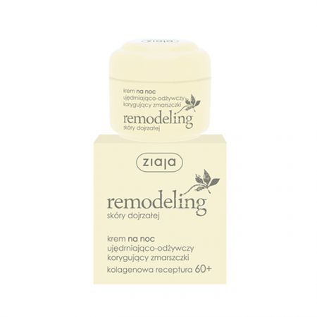 Ziaja Remodeling 60+, krem na noc korygujący zmarszczki, 50ml