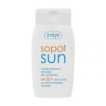Ziaja Sopot Sun, emulsja do opalania SPF 50+, wodoodporna, 125ml