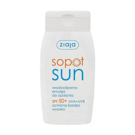 Ziaja Sopot Sun, emulsja do opalania SPF50+, wodoodporna, 125ml