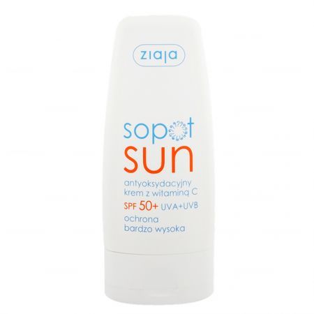 Ziaja Sopot Sun, krem do twarzy SPF 50+, antyoksydacyjny, 50ml
