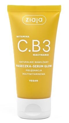 Ziaja Witamina C.B3 Niacynamid, maseczka-serum glow do twarzy, 50ml