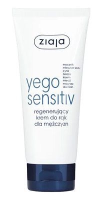 Ziaja Yego Sensitiv, regenerujący krem do rąk dla mężczyzn, 75ml