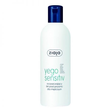 Ziaja Yego Sensitiv, żel pod prysznic dla mężczyzn, oczyszczający, 300ml