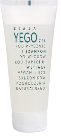 Ziaja Yego, żel pod prysznic i szampon, zapach - Wetiwer, 200ml