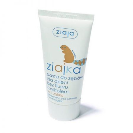 Ziaja Ziajka, pasta do zębów bez fluoru z ksylitolem, dla dzieci od 6 miesiąca życia, 50ml